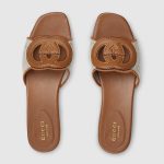 Gucci Women’s slide sandal with Interlocking G - Image 2
